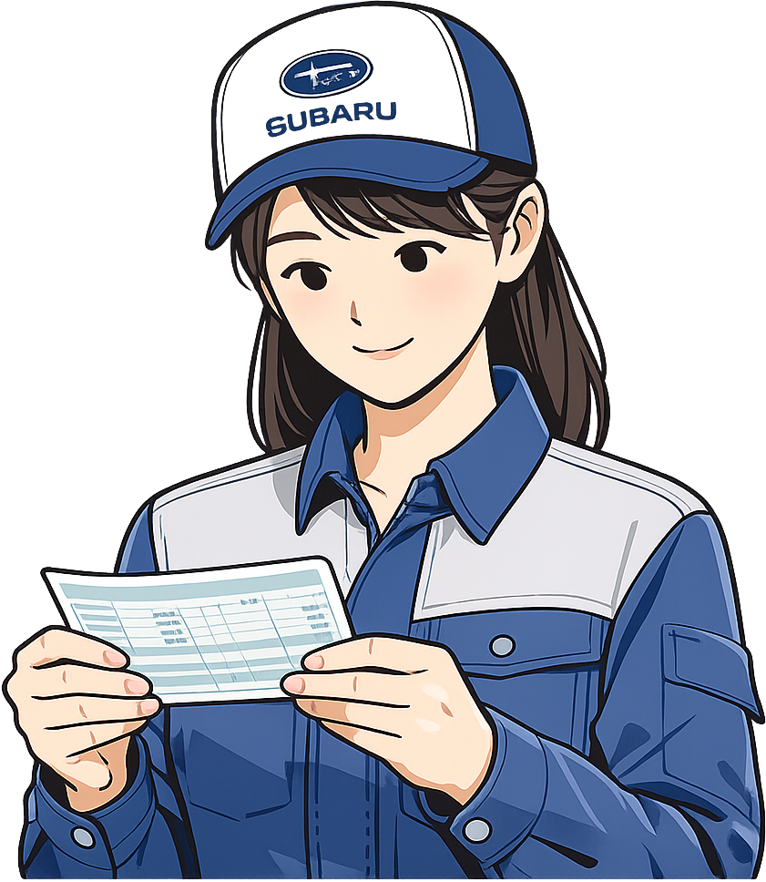 確認している女性