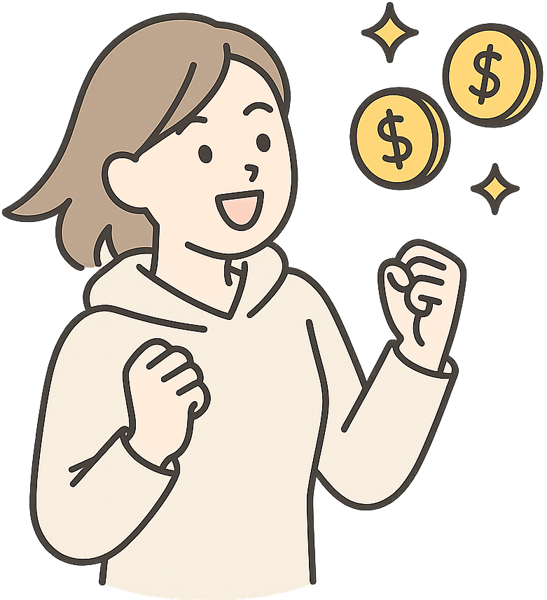 お金が貯まるイメージ