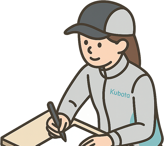 筆記試験を受けているイメージ