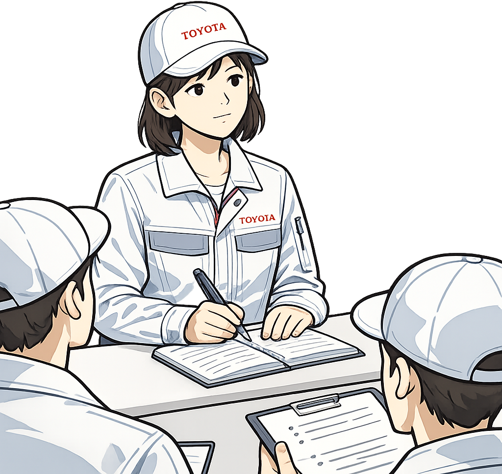 研修中のトヨタ期間工