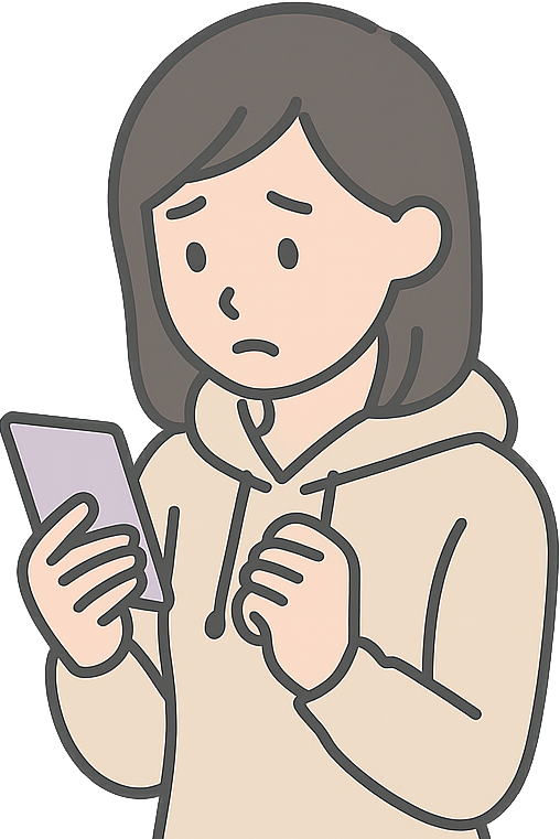 連絡を待っている人イメージ