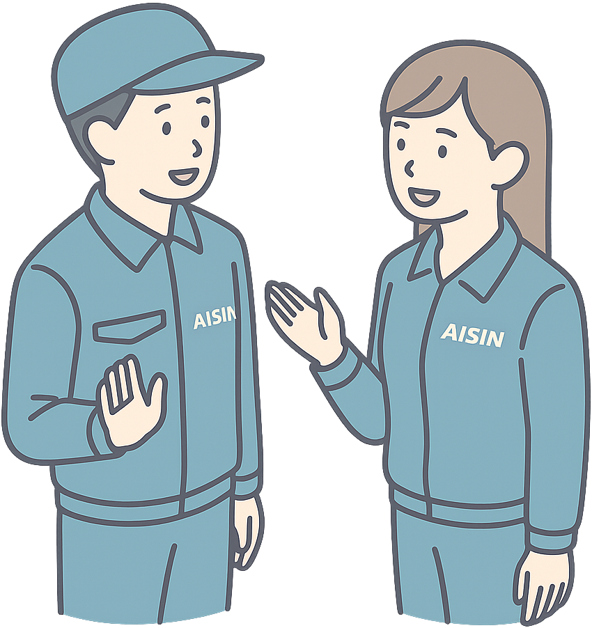 アイシン期間工の男女イメージ