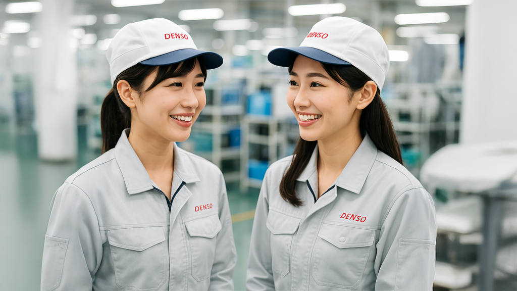 談笑しているデンソー期間工の女性