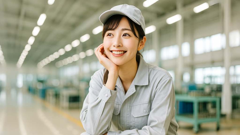 工場勤務の女性