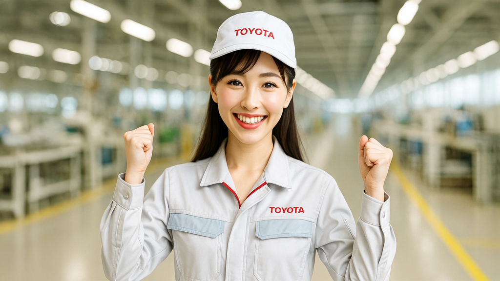 WEB採用面接で合格したトヨタ期間工の女性