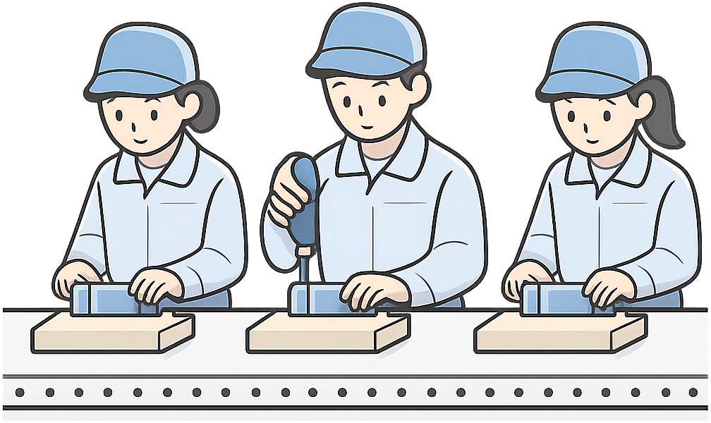 期間工で働いている人たち