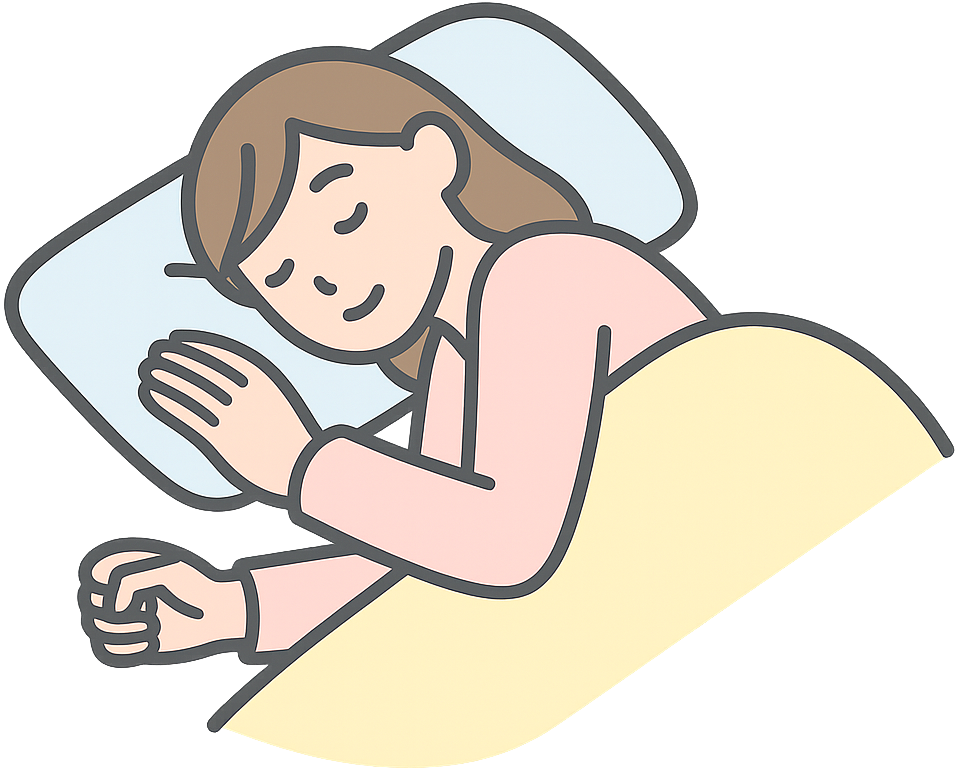安眠している女性