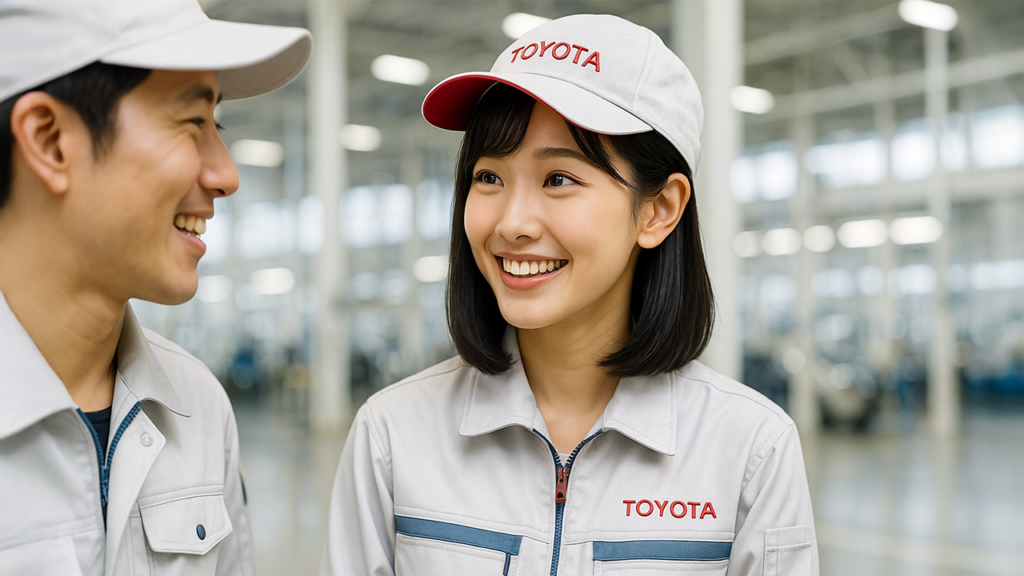 談笑しているトヨタ期間工