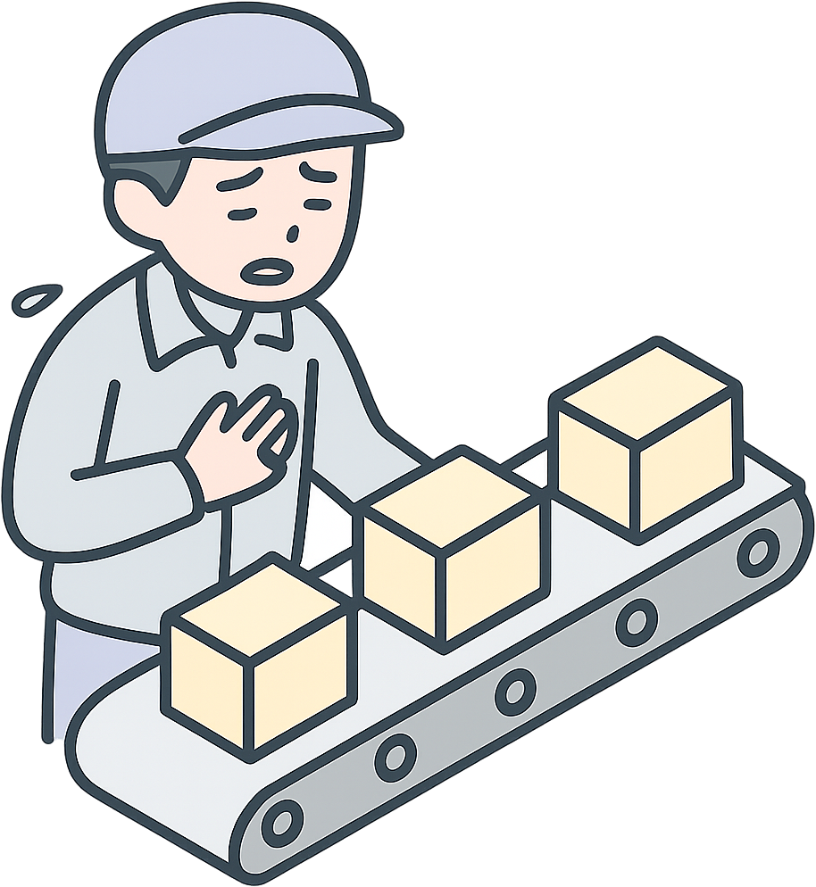 体調不良でも働いている期間工