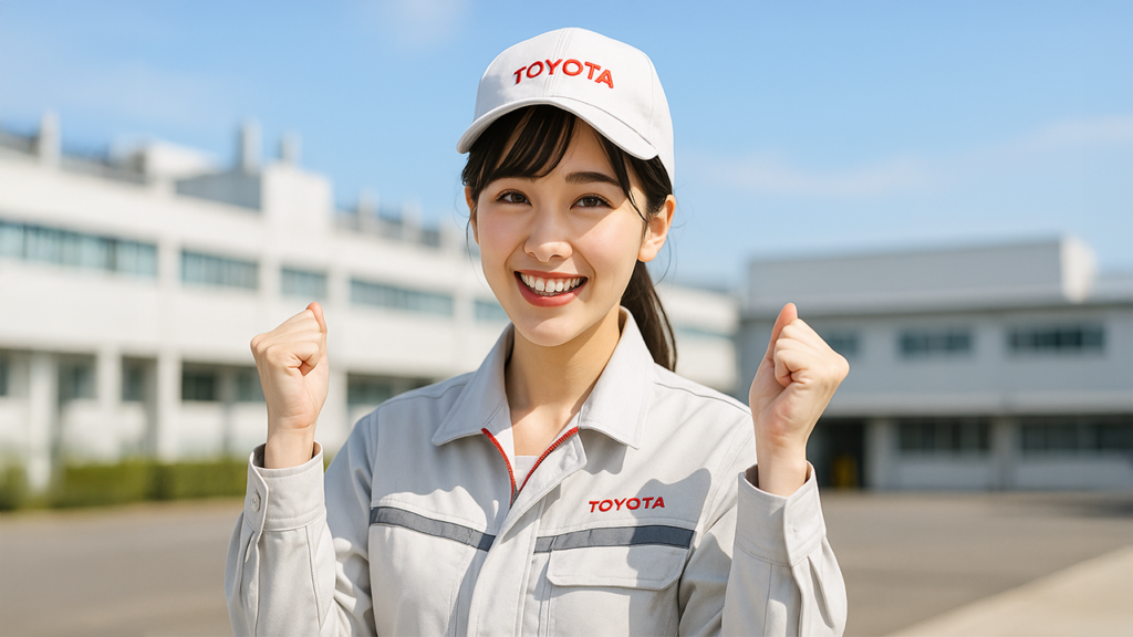 ジョブハウス工場でサポートを受けた女性