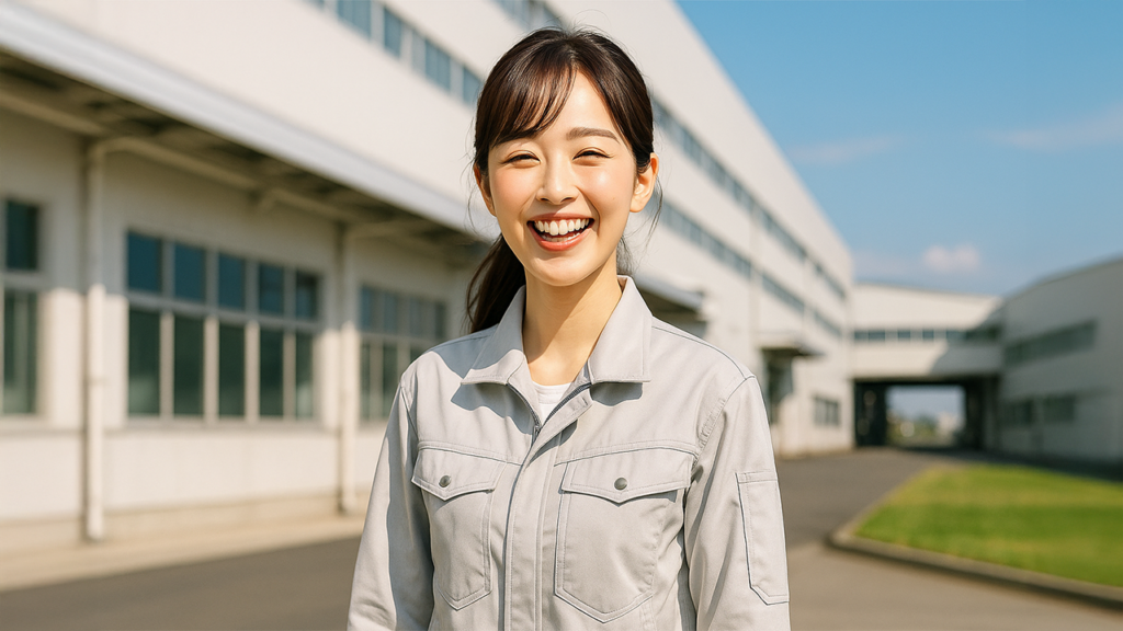 工場勤務の女性