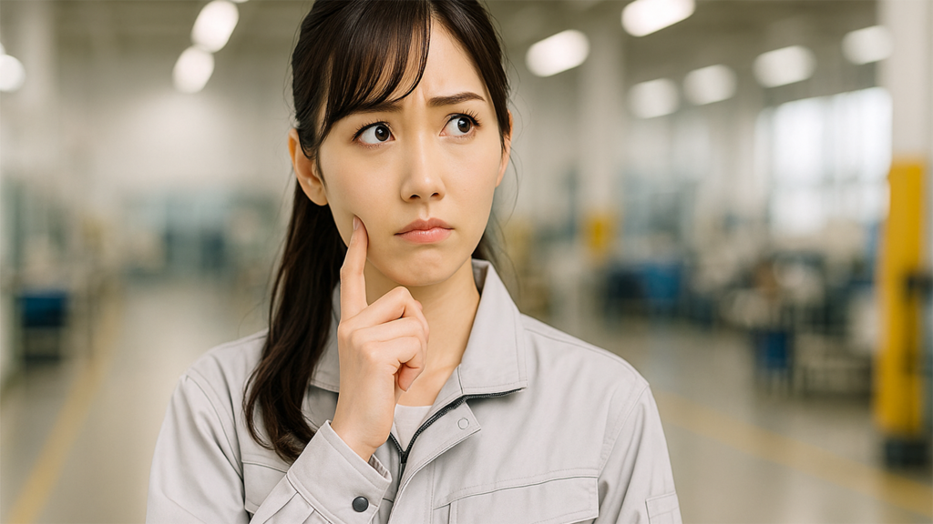 疑っている女性