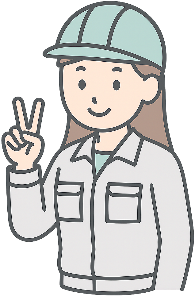 工場勤務の女性