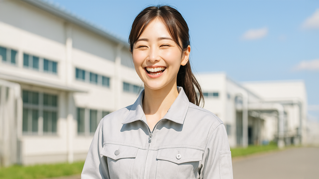 工場勤務の女性
