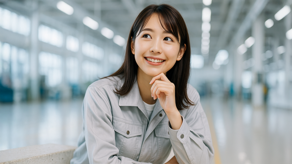 入社祝い金をもらって喜んでいる女性