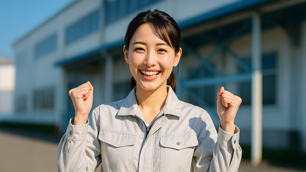 喜んでいる女性