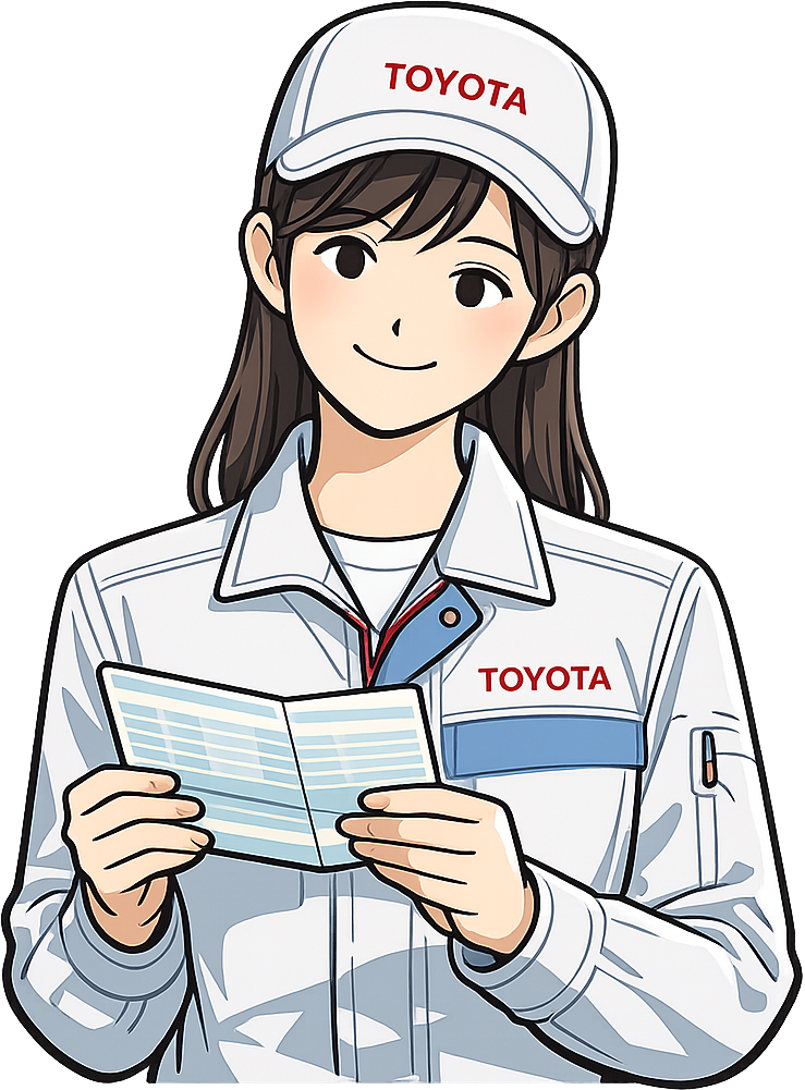 預金通帳を見て安心している期間工