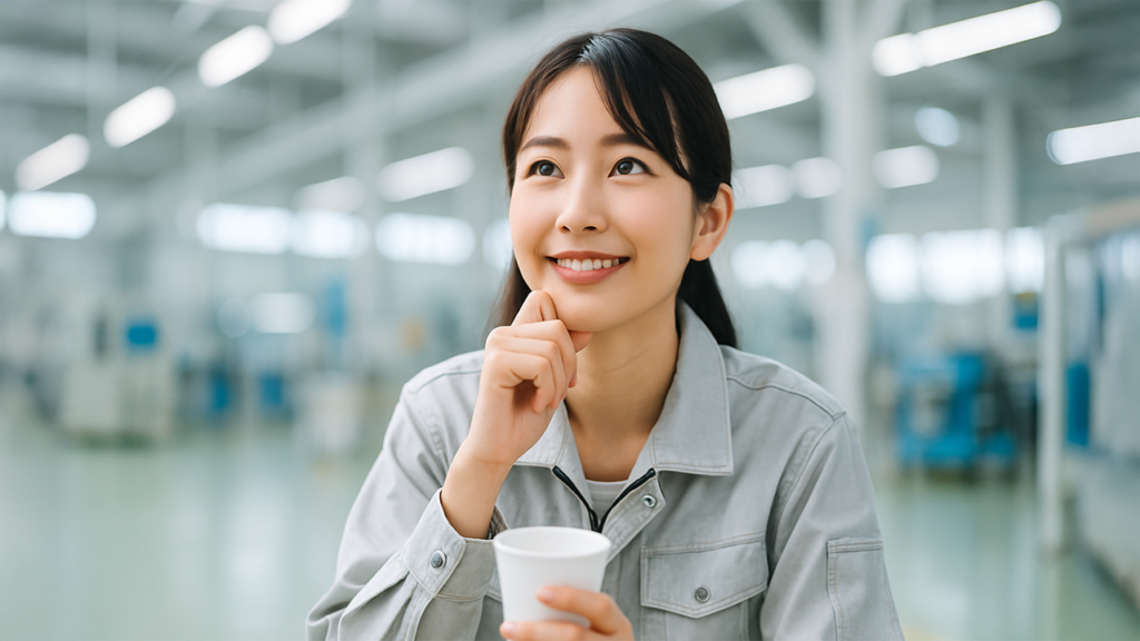 工場勤務の女性