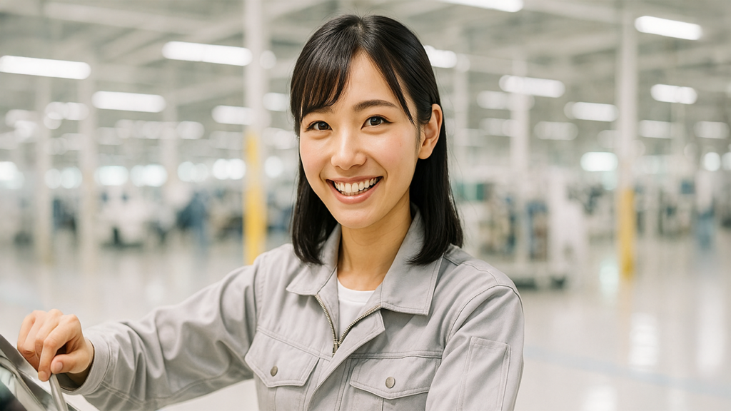 工場勤務の女性