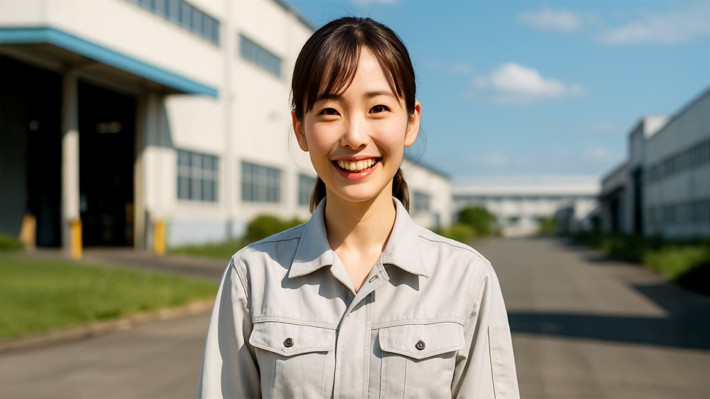 工場勤務の女性