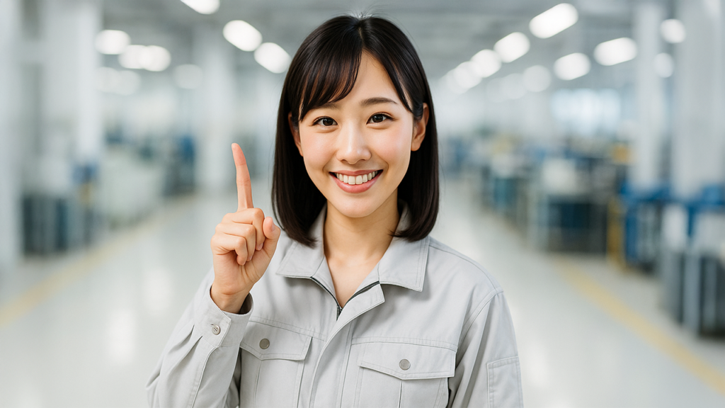 工場勤務の女性