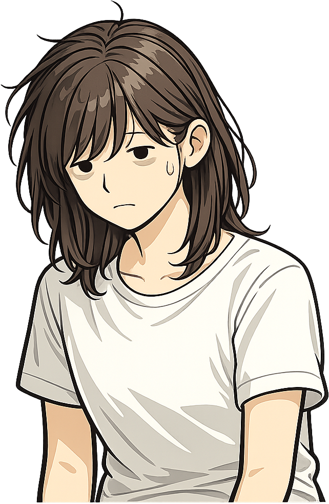 不健康そうな人