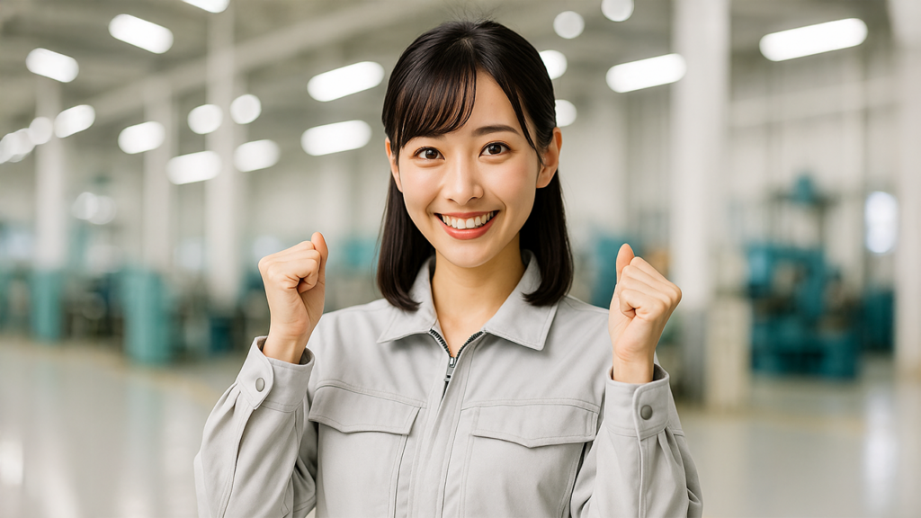 工場勤務の女性