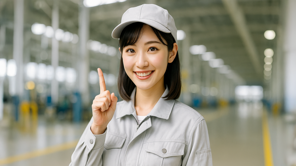 工場勤務の女性