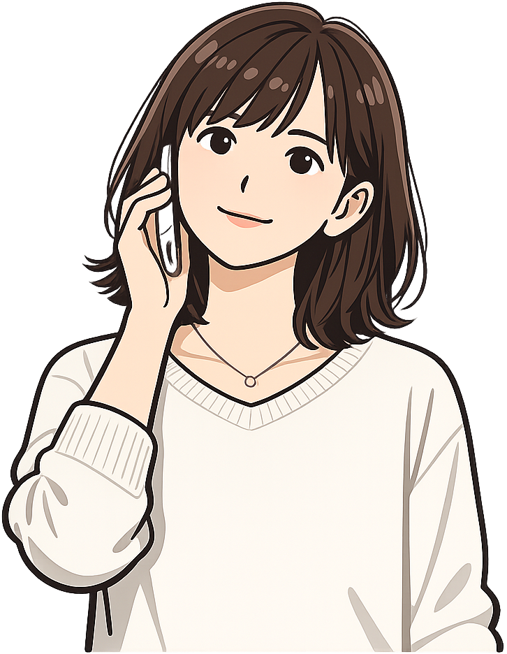 スマホで電話している人