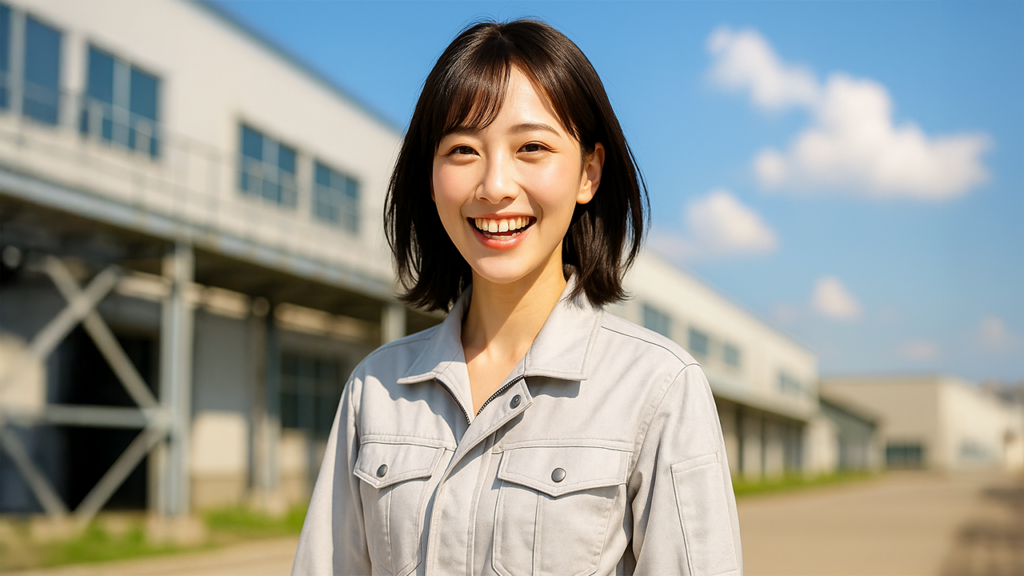 工場勤務の女性