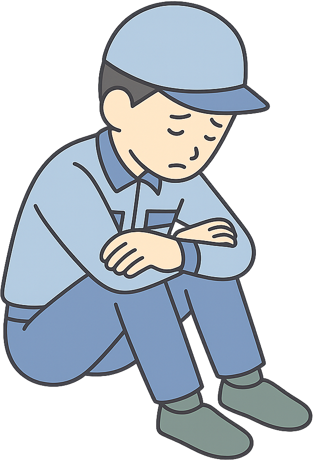 落ち込んでいる期間工