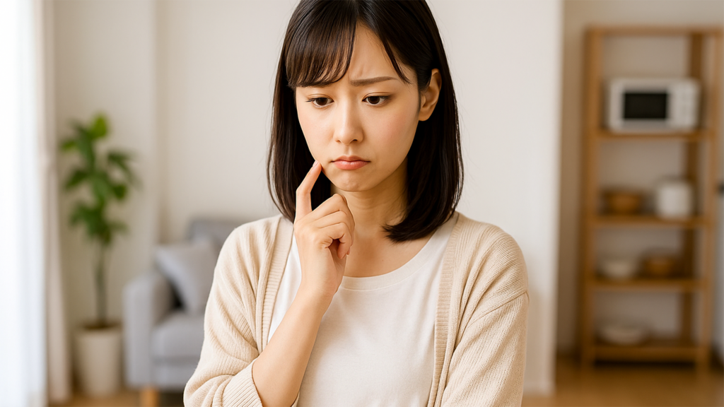 困っている女性