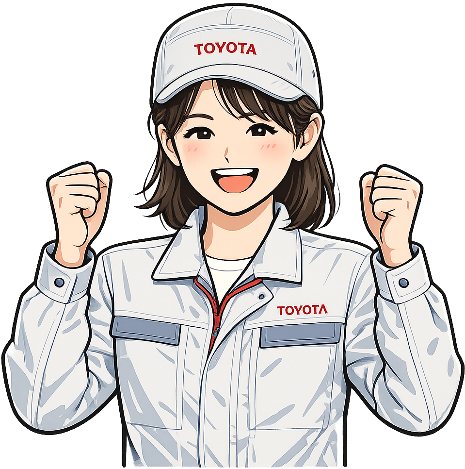 喜んでいるトヨタ期間工