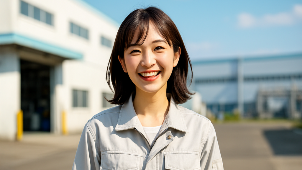 工場勤務の女性