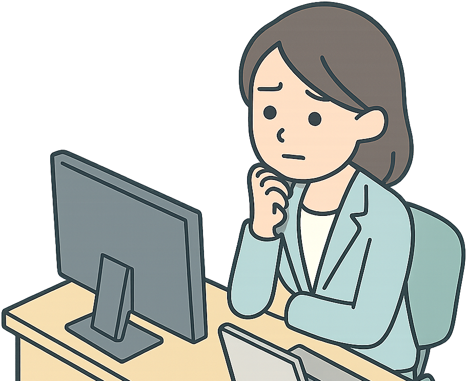 職場で悩んでいる女性