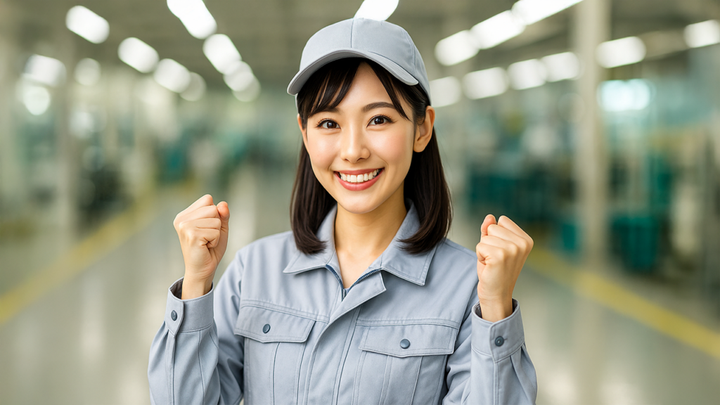 工場勤務の女性