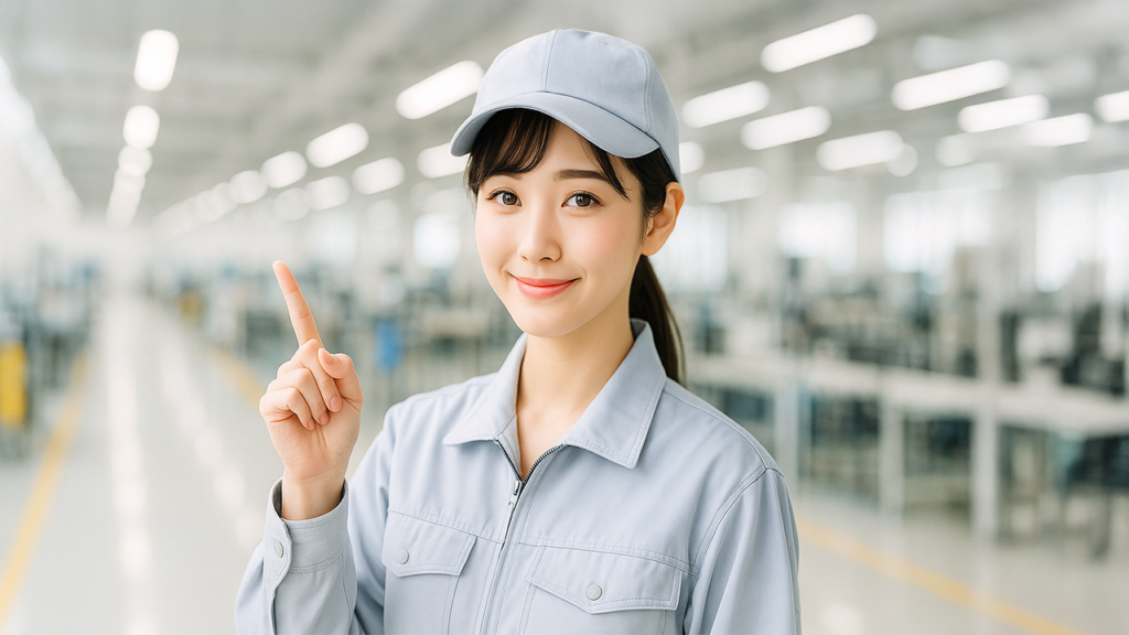 工場勤務の女性