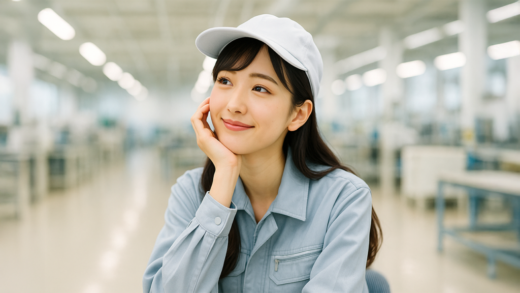 工場勤務の女性