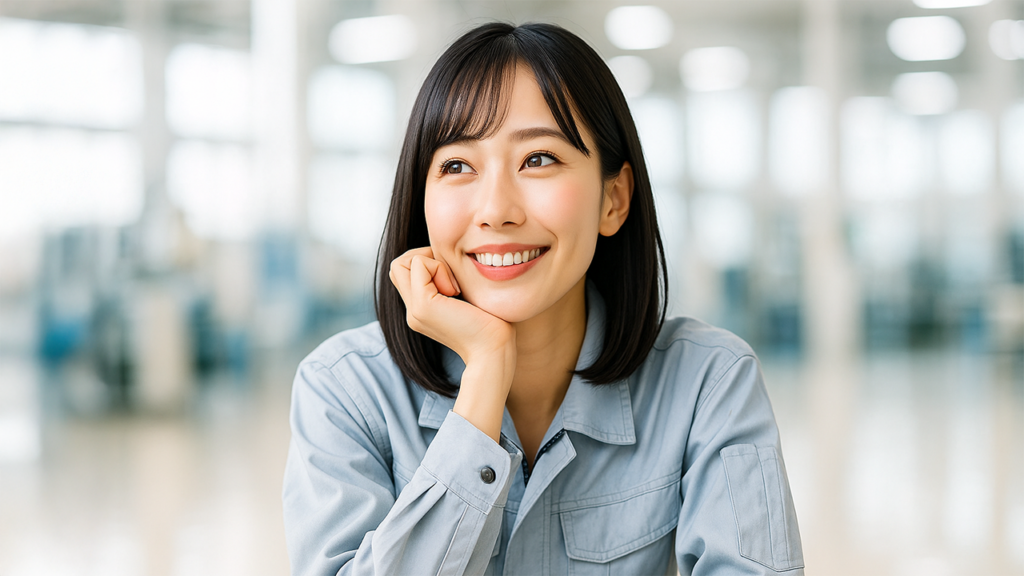工場勤務の女性