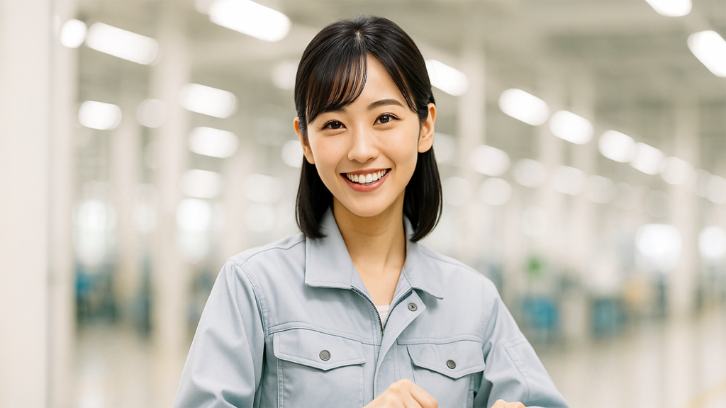 工場勤務の女性