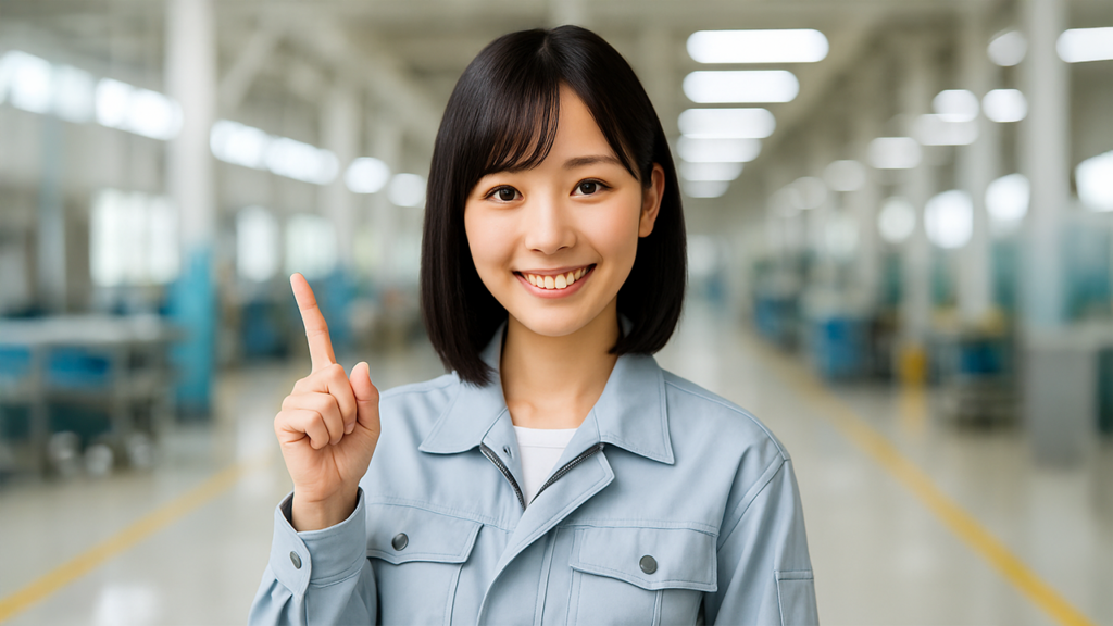 工場勤務の女性
