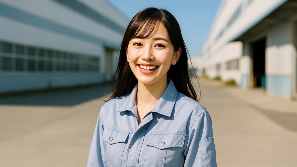 工場勤務の女性