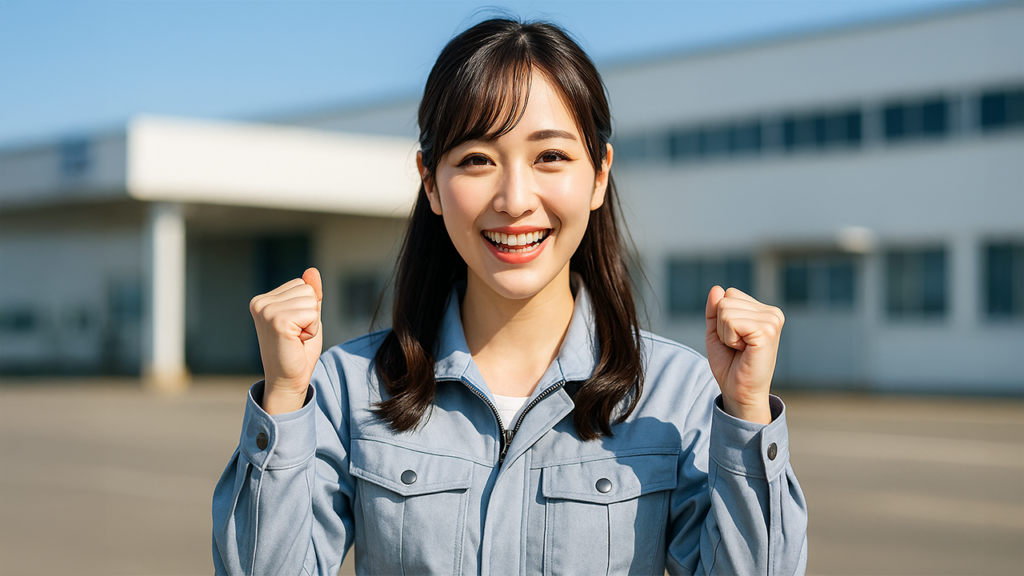 工場勤務の女性
