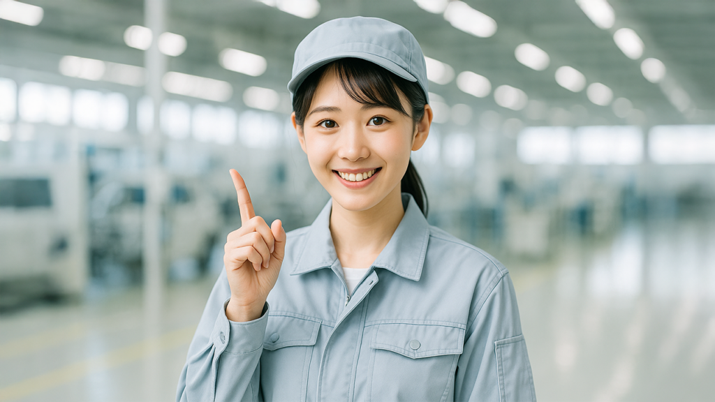 工場期間工の女性