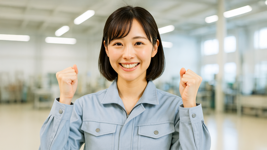 ガッツポーズの期間工