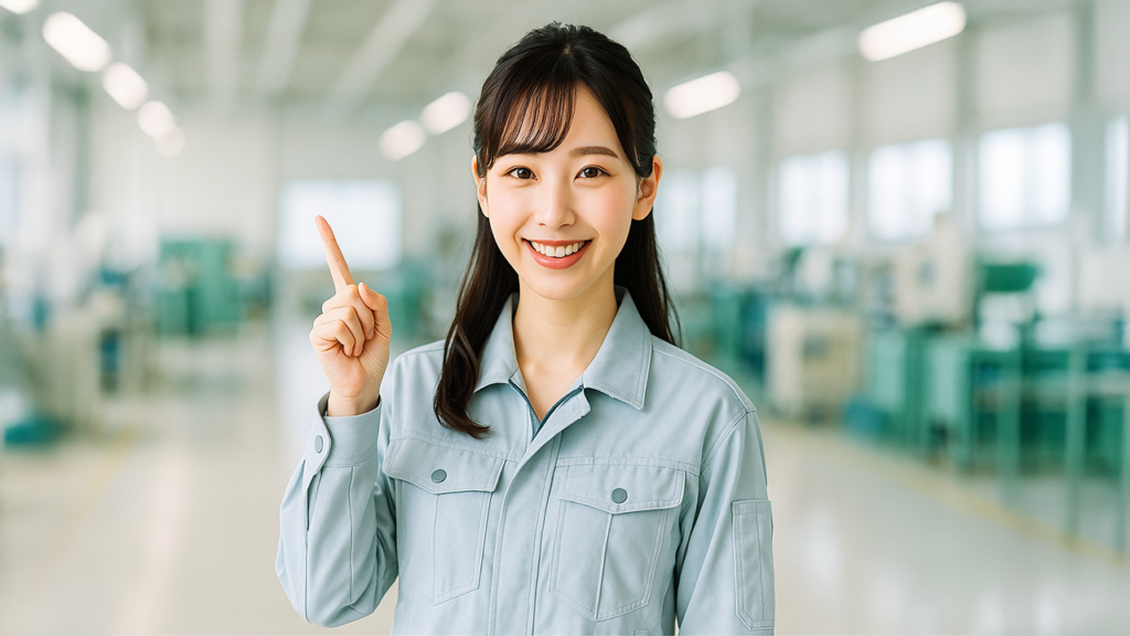工場勤務の女性