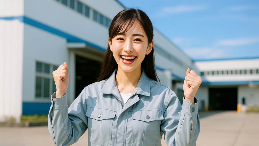 工場勤務の女性