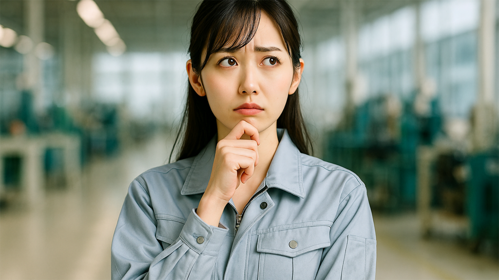 適性に疑問を感じている女性