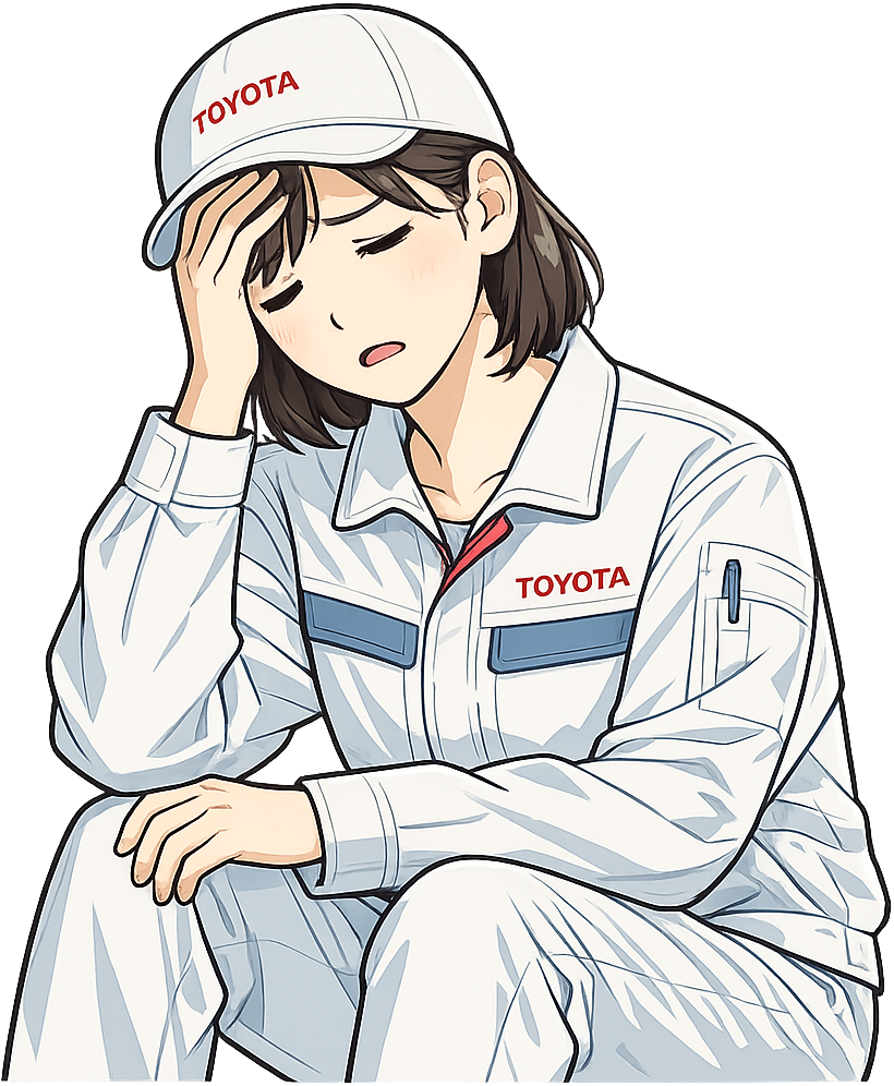 疲れ切っている期間工