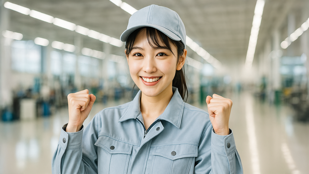工場勤務の女性